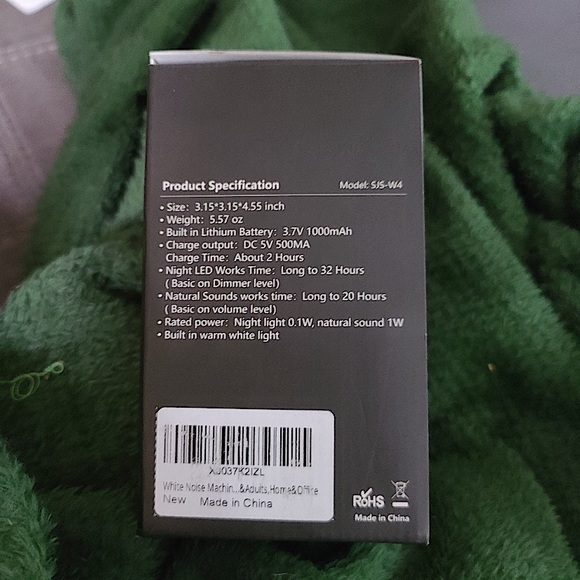 5/$46 White noise sound machine with nightlight new in box - Picture 4 of 4